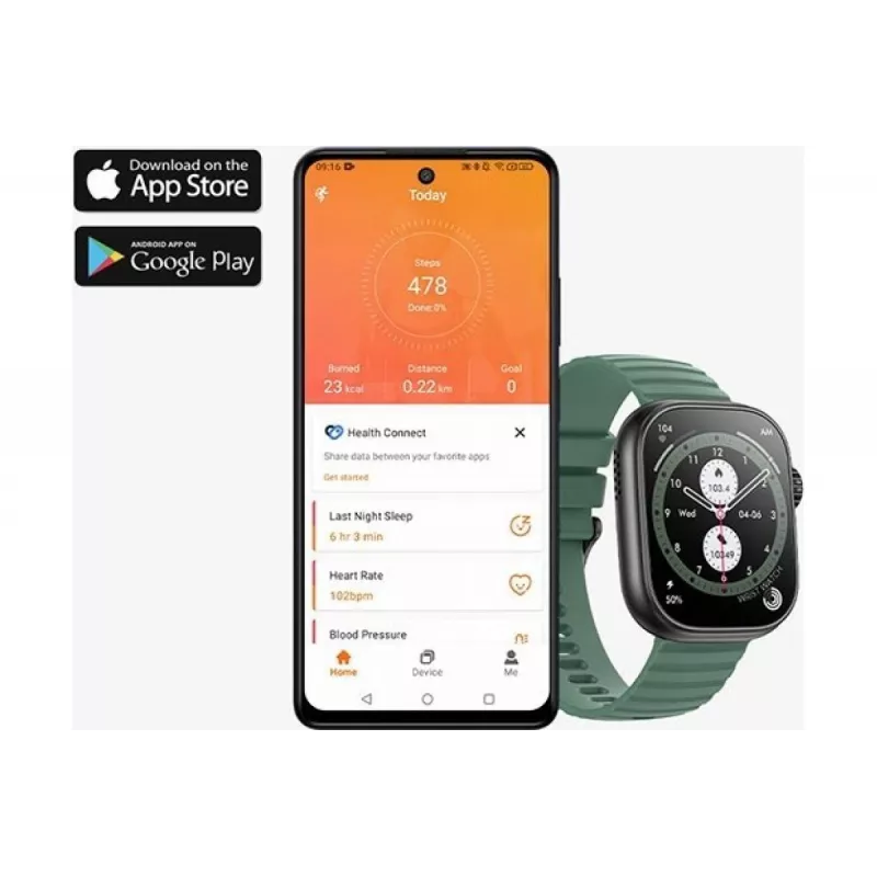 myPhone Watch Tool 5,08 cm (2 palce) IPS 24 mm digitálny 240 x 296 pixelov dotykový displej čierny