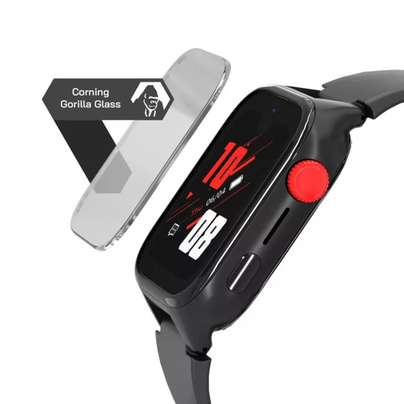 Smartwatch Stelio ST-SWJ102-BK Junior Pro AI 4G čierne – detské wearable zariadenie s 4G konektivitou