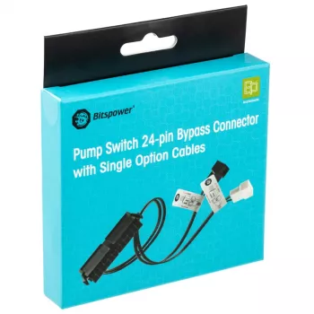 BitsPower 24‑Pin ATX mostík/tester s pripojením ventilátora — BPTA‑PSC‑SOC