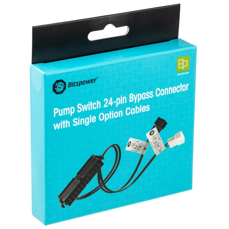 BitsPower 24‑Pin ATX mostík/tester s pripojením ventilátora — BPTA‑PSC‑SOC