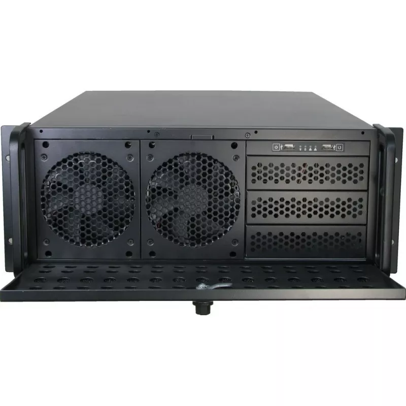 Serverová skriňa Inter-Tech IPC 4U-4129L rack kovovo strieborná