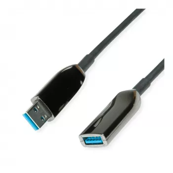 ROLINE USB3.2 Gen1 akt. AOC kábel ST/ST 10 m – kábel – digitálny/dátový – 10 m (12.04.1075)