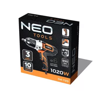 NEO tools 04-720 elektrický skrutkovač/rázový uťahovák