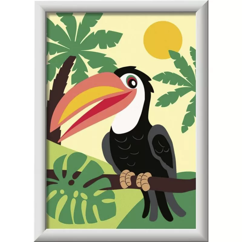 Ravensburger Maľovanie podľa čísel - Tukan v džungli