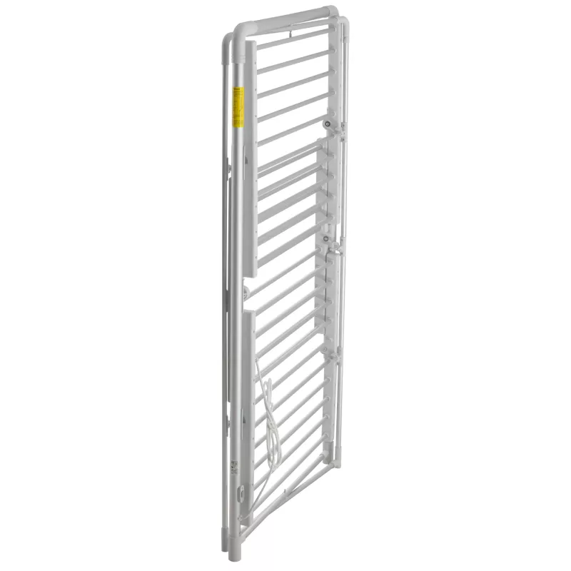 Elektrický skladací sušiak na bielizeň Adler AD 7829 — 300 W, 148×52×90 cm, biela, voľne stojaci