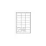 Adresné etikety Avery Zweckform J8159-25 – biele, atramentová tlač, 63,5×33,9 mm, 600 etikiet (25 listov)