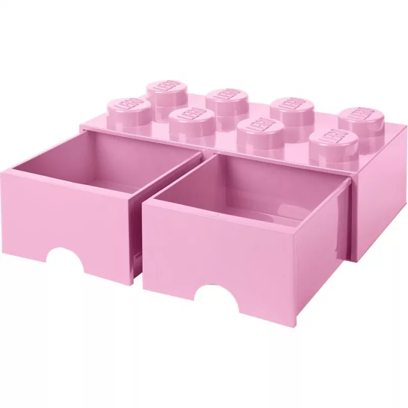 LEGO Brick Drawer 8 ružová, úložná krabica ružová