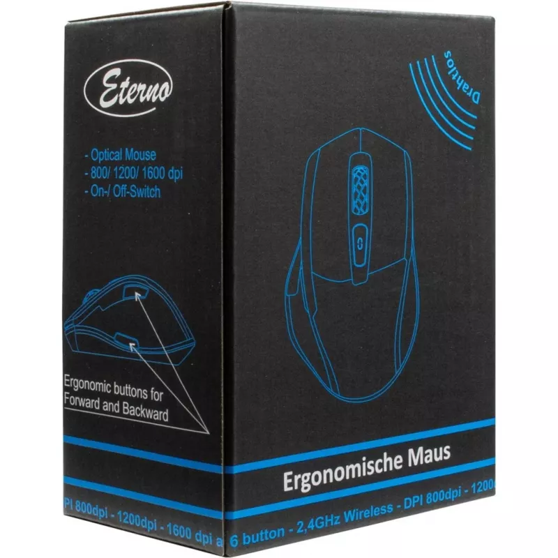 Inter-Tech M-230 myš RF Wireless optická 1600 DPI pravá (88884109)