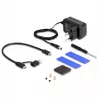 Puzdro na HDD/SSD DeLOCK 42020 čierne 2,5 palca USB Type-C 10 Gbit/s