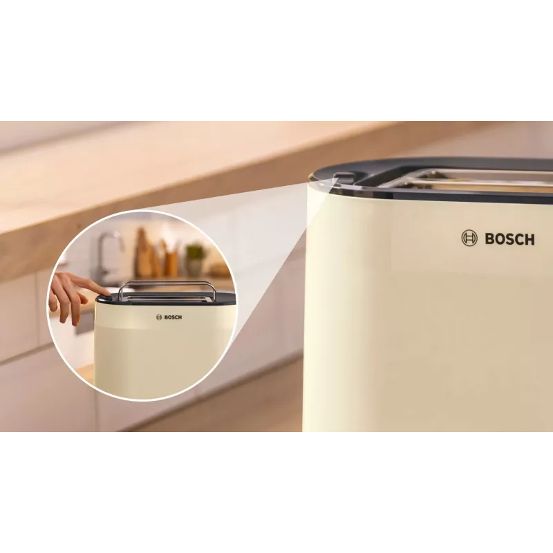 Bosch hriankovač | TAT2M127 MyMoment | výkon 950 W | počet štrbín 2 | materiál tela plast | béžová