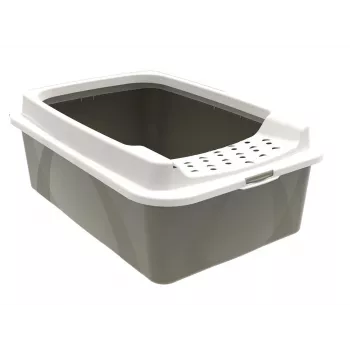 Mačacie WC rotho Bonnie Eco Cappuccino 30 L zakrytá plastová miska s vekom, 572×393×209 mm