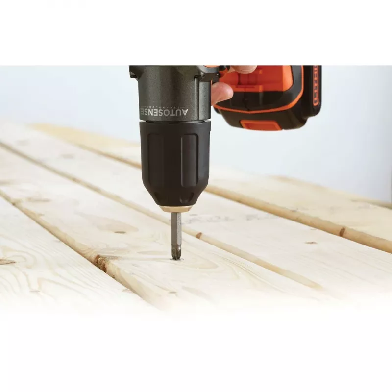 Vŕtačka Black & Decker ASD18K-QW, bez kľúča, 1,5 Ah, čierna/oranžová