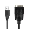 LogiLink AU0048A sériový kábel čierny 1,5 m USB A DB-9