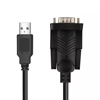 LogiLink AU0048A sériový kábel čierny 1,5 m USB A DB-9