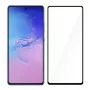 Ochranná fólia displeja z tvrdeného skla Tellur pre Samsung S10 Lite — plne lepená, kompatibilná s puzdrom, čierna