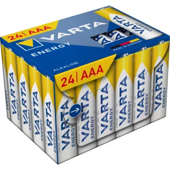 Alkalické mikrotužkové (AAA) batérie Varta ENERGY Cube balenie 24 ks (MPN 4103229234)