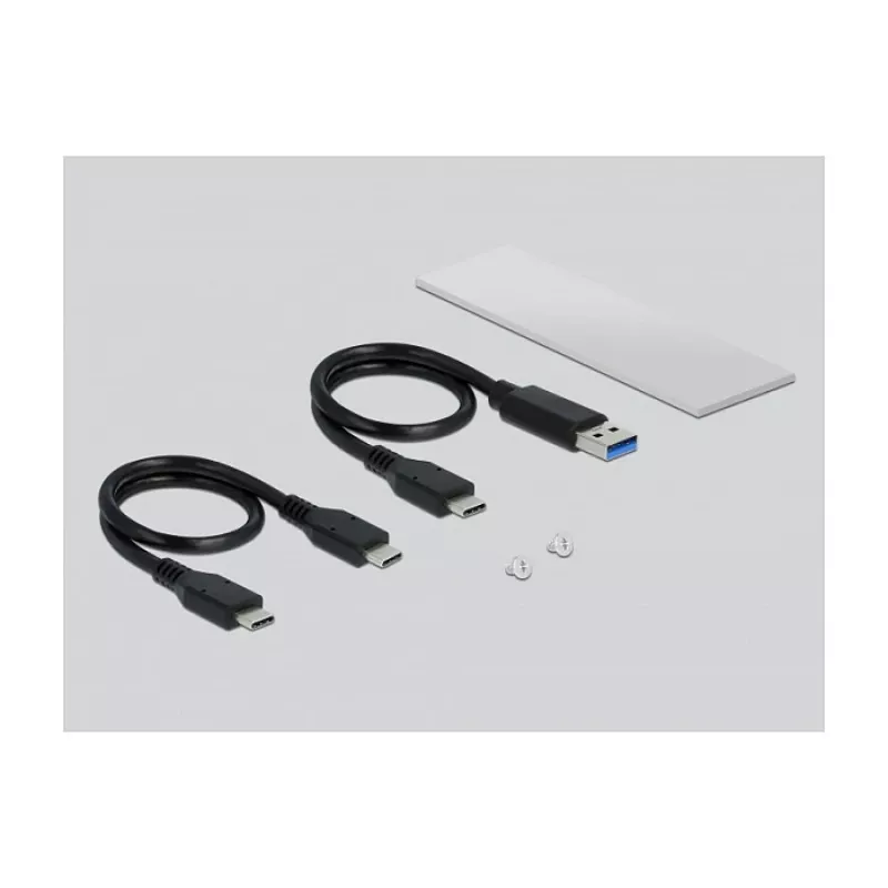 SSD puzdro DeLOCK 42634 strieborné M.2
