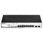 D-Link DGS-1210-08P/E Managed L2 Gigabit Ethernet (10/100/1000) Power over Ethernet (PoE) čierny