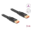 DeLOCK DisplayPort plochý kábel 8K 60 Hz 3 m