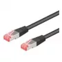Goobay 731812 Sieťový kábel čierny 10 m Cat6a S/FTP (S-STP)