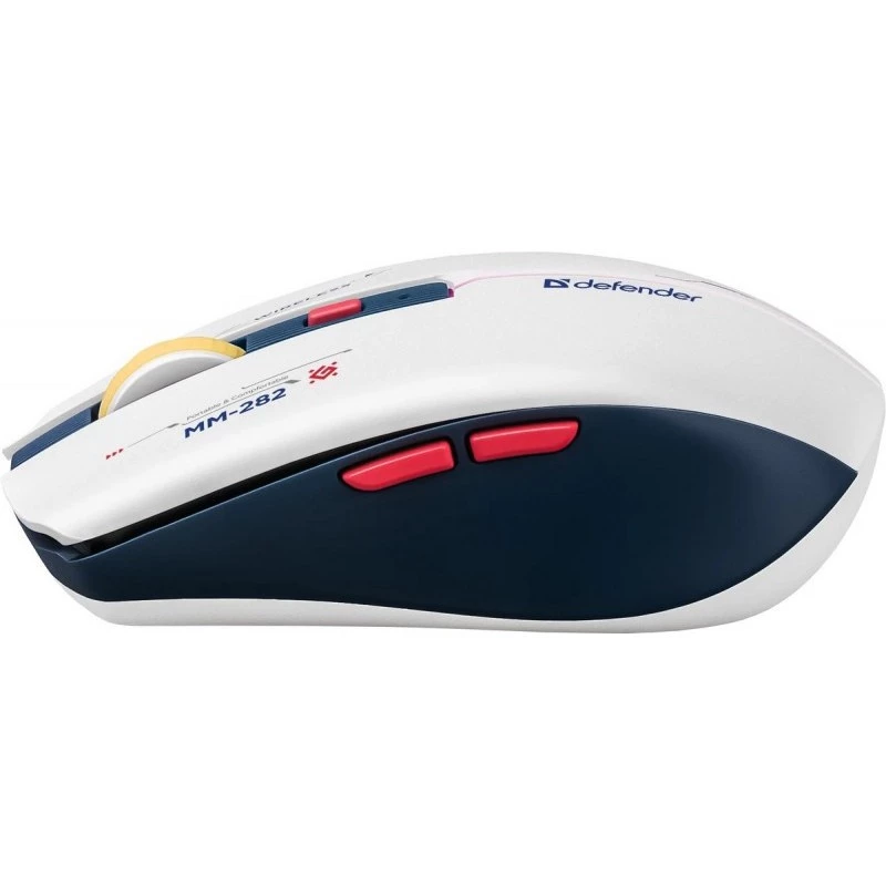 Bezdrôtová herná myš DEFENDER MM-282 RF — obojručná, optická 1800 DPI, 5 tlačidiel, USB, na batérie