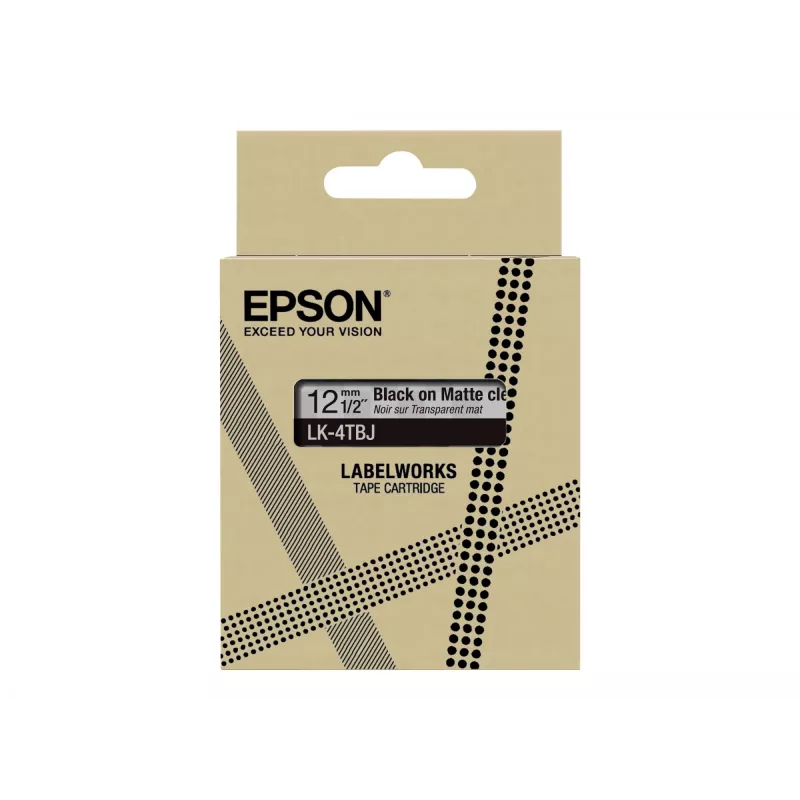 Tlačiareň etikiet Epson C53S672065 čierna transparentná 1,2 cm šírka