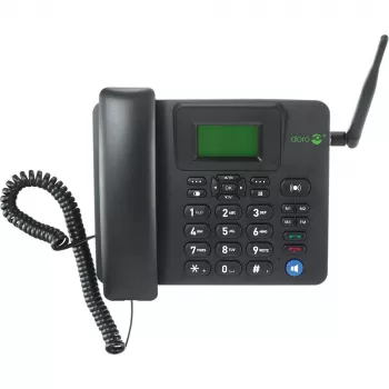 IP telefón Doro 4100H čierny káblový mikrotelefón LCD 128x64 500 záznamov