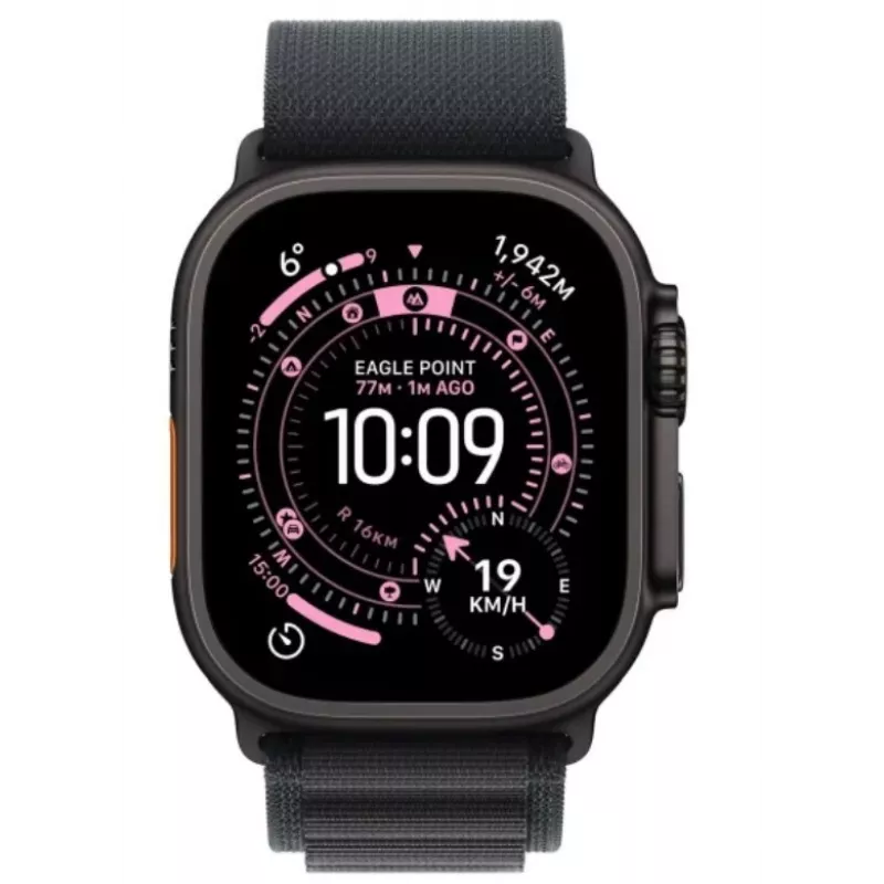 Apple Watch Ultra 3 GPS + Cellular 49mm Black Titanium puzdro s Black Alpine Loop Medium