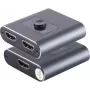 HDMI prepínač ShiverPeaks SP05-02010 2x1 obojsmerný kovové puzdro 4K2K