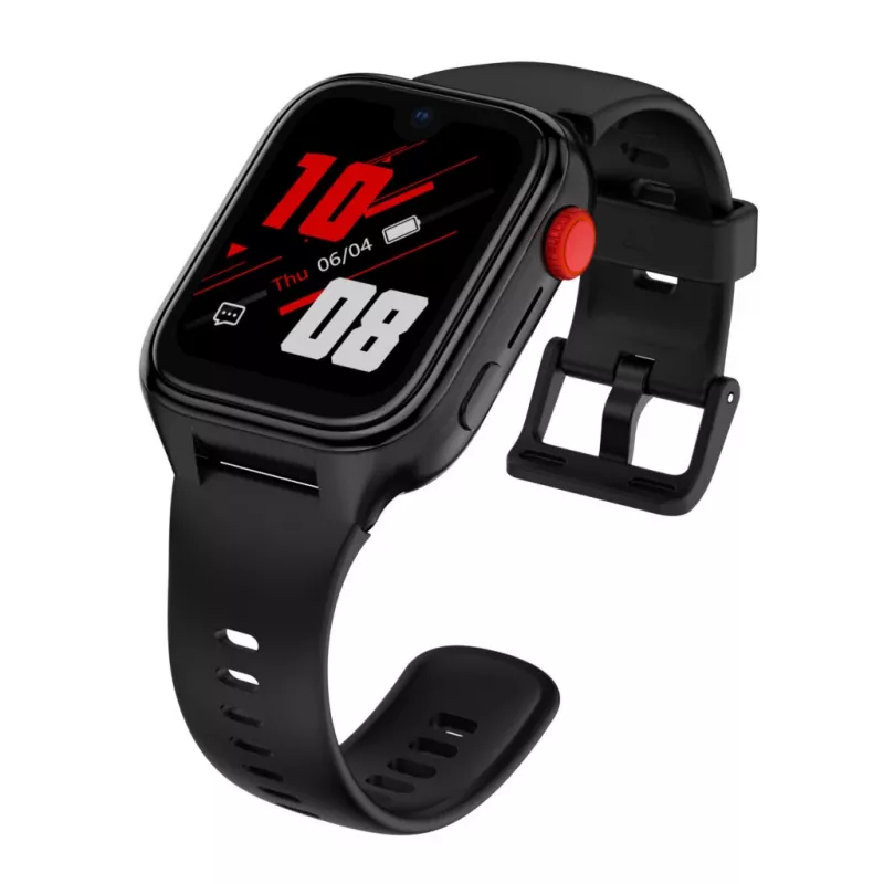 Smartwatch Stelio ST-SWJ102-BK Junior Pro AI 4G čierne – detské wearable zariadenie s 4G konektivitou