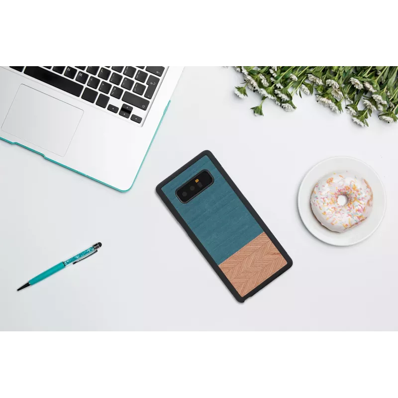 Puzdro na smartphone man and wood pre Galaxy Note 8 – Denim čierna
