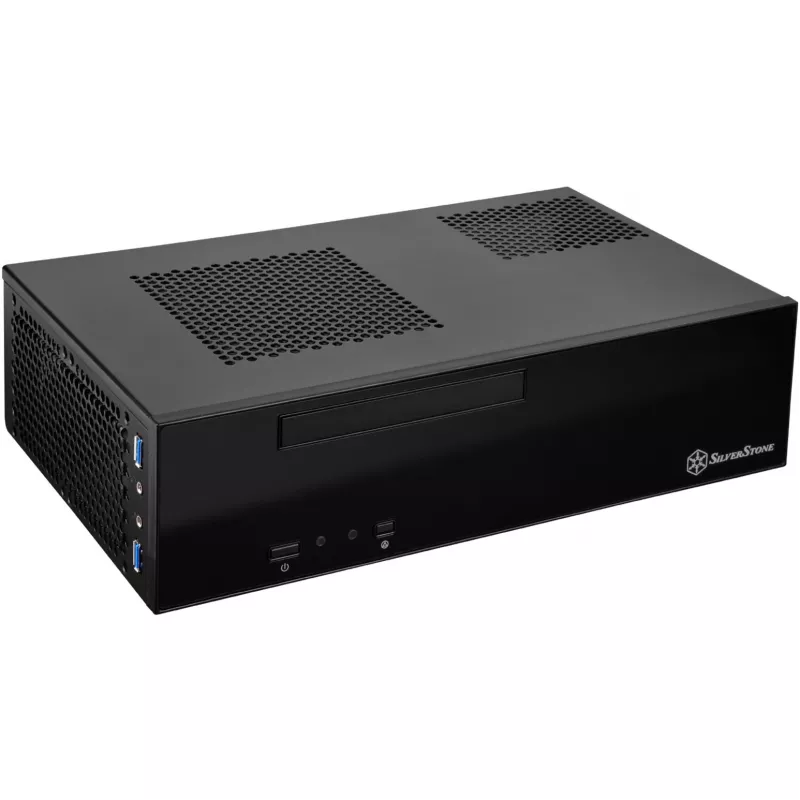SilverStone MILO ML09 - Desktop - Mini-ITX - bez napájacieho zdroja (SFX12V) - čierna - USB/audio (SST-ML09B)