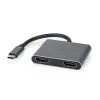 Nedis adaptér USB-C™ USB 3.2 Gen 1 | konektor USB-C™ samec | 2x HDMI™ | | 4K@30Hz | 0,10 m | okrúhly | poniklovaný | PVC | čierny | box (CCGB64670BK01)