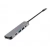USB-C hub FIXED FIXHU-MN-GR 5-portový mini pre notebooky a tablety