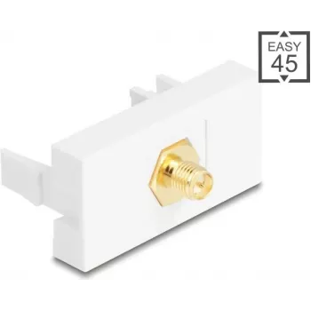 DELOCK adaptér RP-SMA konektor samec na RP-SMA konektor samica biely, model 90903