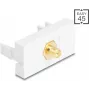 DELOCK adaptér RP-SMA konektor samec na RP-SMA konektor samica biely, model 90903