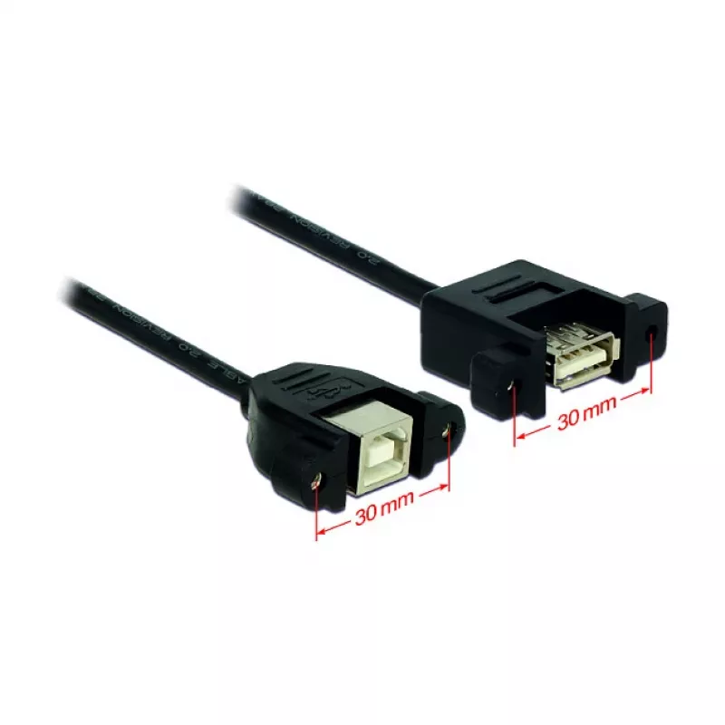 USB kábel DeLOCK USB 2.0 B/A 0,25 m