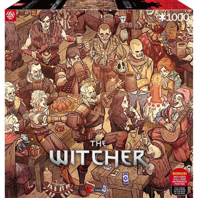 Good Loot Gaming Puzzle: The Witcher (Wiedźmin) narodeniny, 1000 dielikov
