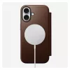 Folio puzdro na telefón Nomad NM014209858 pre Apple iPhone 17, 16 cm (6,3 palcov), hnedé, 4 priehradky na karty