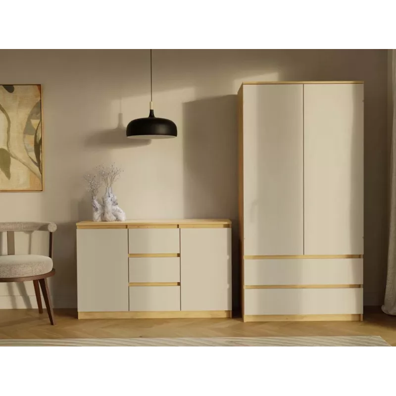 MALWA SS-90 šatník Artisan dub/kasmír