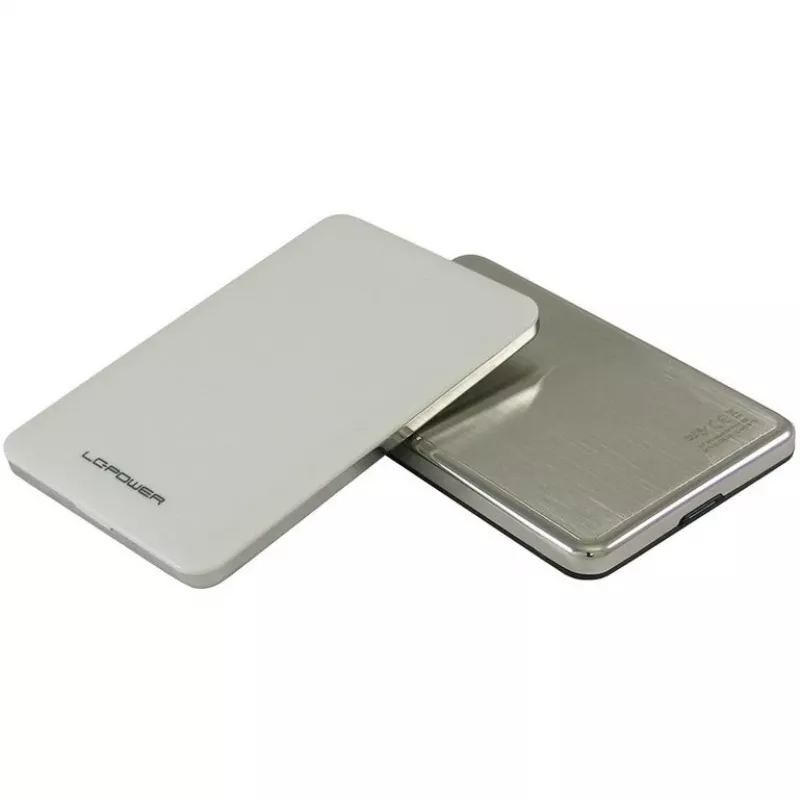 LC-Power LC-25U3-7W, iba puzdro 2,5 inch, USB 3.0, biela, pre SATA HDD/SSD (LC-25U3-7W)