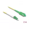 DeLOCK InfiniBand/optický kábel 2 m LC SC žltý 83861
