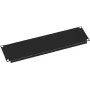 VALUE slepá krytka - čierna RAL 9005 - 3U - 48,3 cm (19 palcov)