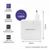 Qoltec GaN nabíjačka FAST 108W | 5-20V | 3-4.7A | USB C | biela