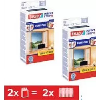 Sada proti hmyzu Comfort 2x 1,2 m x 2,4 m antracitová (55918-00500-01)