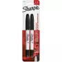 Sharpie 1985878 - čierna - čierna - biela - ultra jemná - 650 m - textil - sklo - papier - plast - drevo - 2 ks