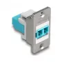 DeLOCK Keystone modul 90888 plochý aqua strieborný biely LC