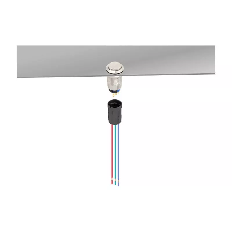 Delock 90789 Zásuvka pre 19 mm 3-pinové tlačidlo alebo spínač