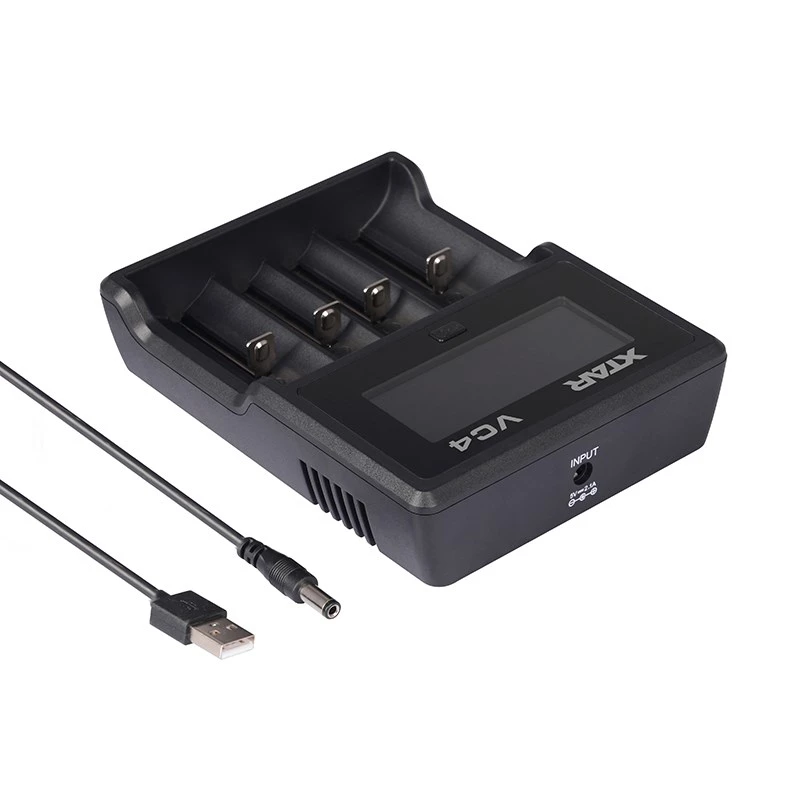 XTAR VC4 domáca nabíjačka akumulátorov USB