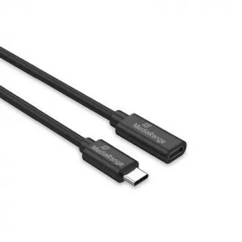 USB-C na USB-C kábel MediaRange MRCS245 USB 3.2 Gen 1 (3.1 Gen 1) 2 m 5 Gbit/s 60 W čierny